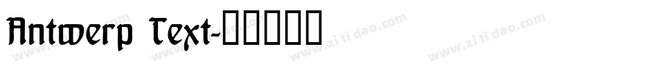 Antwerp Text字体转换